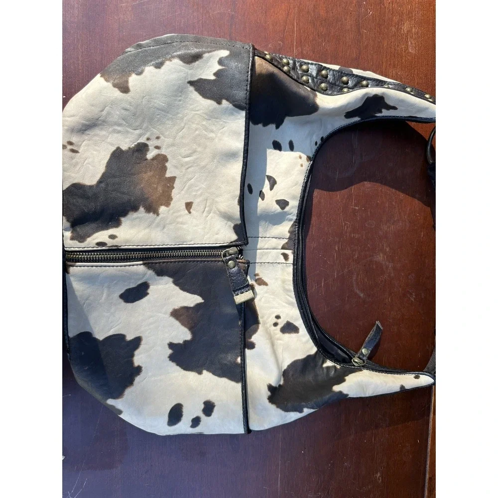 Gal Brown Purse With cow print